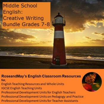 Preview of Middle School English: Creative Writing Bundle for Grades 7-8