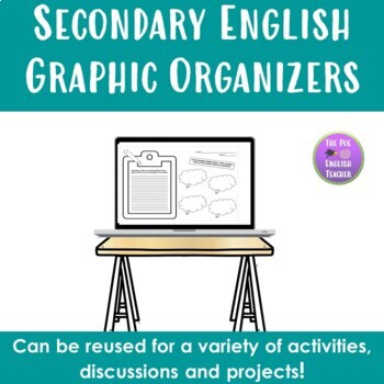 Preview of High School English Graphic Organizers - Back to School