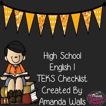 Preview of High School English I TEKS Checklist