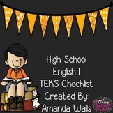 High School English I TEKS Checklist