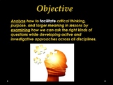 Questioning Strategies for Higher-Order Critical Thinking 