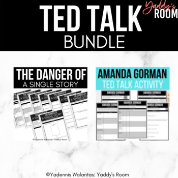 Preview of High School English - Story and Voice TedTalk Analysis Bundle