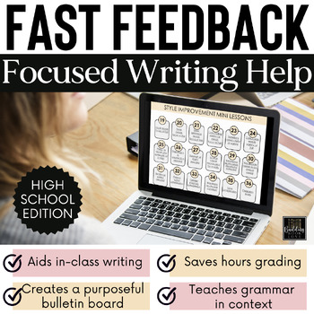 Preview of High School Fast Feedback: Essay Writing, Grammar, Bulletin Board, Comment Bank