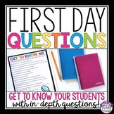 First Day of School Questions to Get to Know Students - Ba