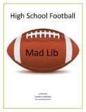 High School Football Mad Lib