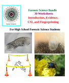 High School Forensic Science Bundle - 30 Word Search Worksheets