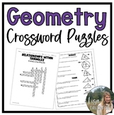 High School Geometry Crossword Puzzles