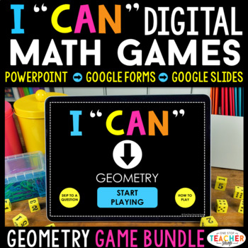 Preview of High School Geometry DIGITAL Games BUNDLE - Math Test Prep Review Google Apps