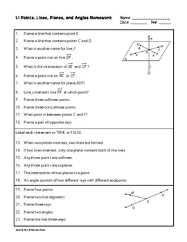 geometry homework answers quizlet