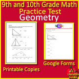 9th and 10th Grade NWEA Map Math Practice Test - Geometry 