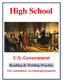 Preview of High School Government: The US Constitution - An Enduring Document