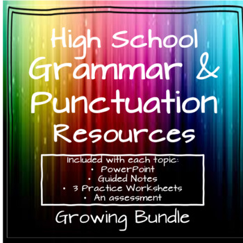 Preview of Grammar Bundle-  High School Grammar