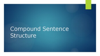 Preview of High School Grammar PPT - Sentence Structure: Simple, Compound, Complex + punct.