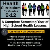 Preview of Full Year High School Health: TPT's Best-Selling High School Health Curriculum