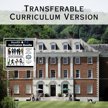 Preview of High School Health and P.E. Transferable License for Schools, TPT Best Selling