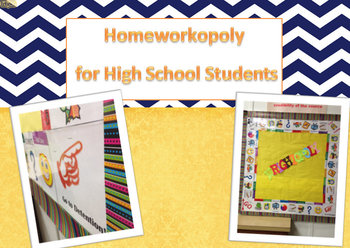 Preview of High School Homeworkopoly