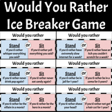 High School Ice Breaker Activity - Would You Rather?