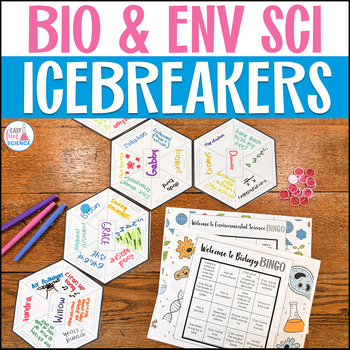 Preview of High School Icebreakers for Biology & Environmental Science | Back to School