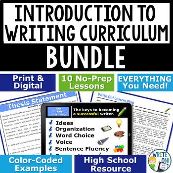 Preview of Essay Writing Introduction Bundle - Paragraph Writing  The Writing Process Intro