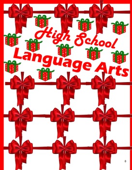 Preview of High School Language Arts Worksheets for the Holidays