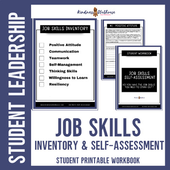 Preview of High School Leadership Project Job Skills Inventory, Self-Assessment, Reflection