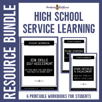Preview of High School Leadership Project: Service Learning Bundle