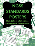 High School Life Science NGSS Standards Posters / High Sch