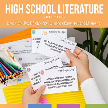 Preview of High School Literature Activities Bundle | Literature Circles Teacher Resources