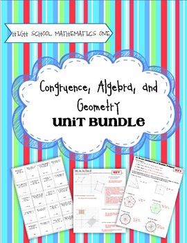 Preview of High School Math 1: Congruence, Algebra, and Geometry