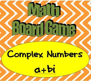 Preview of High School Math Board Game - Complex Numbers