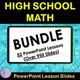 High School Math Bundle | PowerPoint Lesson Slides | Deriv