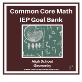 High School Math IEP Goal Bank - Geometry