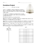 High School Math Pendulum Project