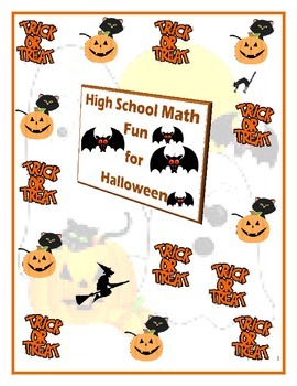 Preview of High School Math for Halloween