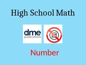 Preview of High School Mathematics - 200+ Number Question Slides in PowerPoint