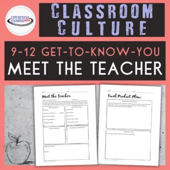 Preview of High School Meet the Teacher Activity {Printable and Digital}