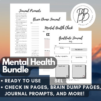 Preview of High School Mental Health Bundle - SEL Activities and Graphic Organizers