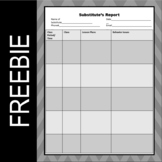 High School/Middle School Substitute Report Form