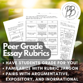 High School - Peer Grade Argumentative, Expository, & Info