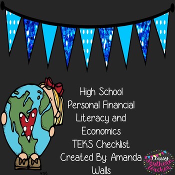 Preview of High School Personal Financial Literacy and Economics TEKS Checklist