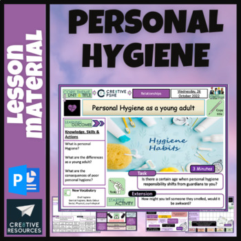 Preview of High School Personal Hygiene + Personal Care - Functional Life Skills Curriculum