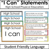 High School Physical Education I Can Statements