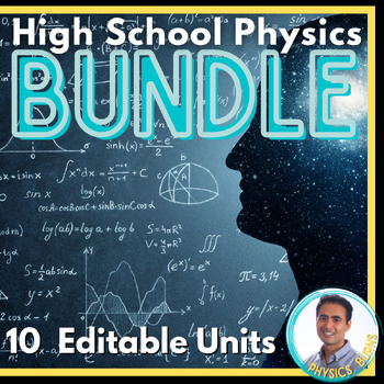 Preview of High School Physics PPT | Entire Course Curriculum NGSS | Full Year Aligned
