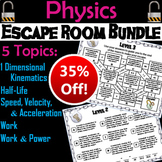 High School Physics Activities Escape Rooms: Work, Power, 