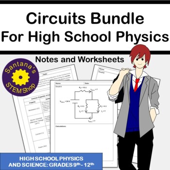 Preview of High School Physics and Science Circuits Bundle: Notes and Worksheets