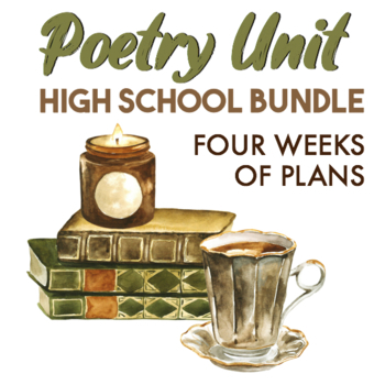 Preview of High School Poetry Unit | 4 Weeks | Poetry Bundle | Analyzing & Writing Poems