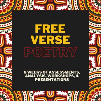 Preview of High School Poetry Unit: 8 Weeks of Assessments, Analyses, and Presentations