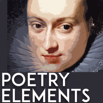 Preview of Elements of Poetry Unit High School: Poetry Terms & Elements, Literary Analysis