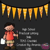 High School Practical Writing Skills TEKS Checklist