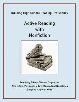 Preview of Nonfiction Practice: Author's Purpose, Style, Main Idea, Support, Inferencing